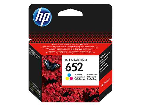 ראש דיו מקורי צבעוני HP 652 F6V24AE