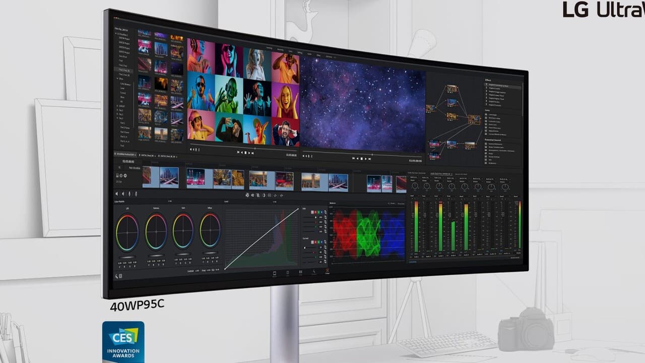 מסך מחשב קעור LG 40WP95C-W ''39.7 - 5K2K