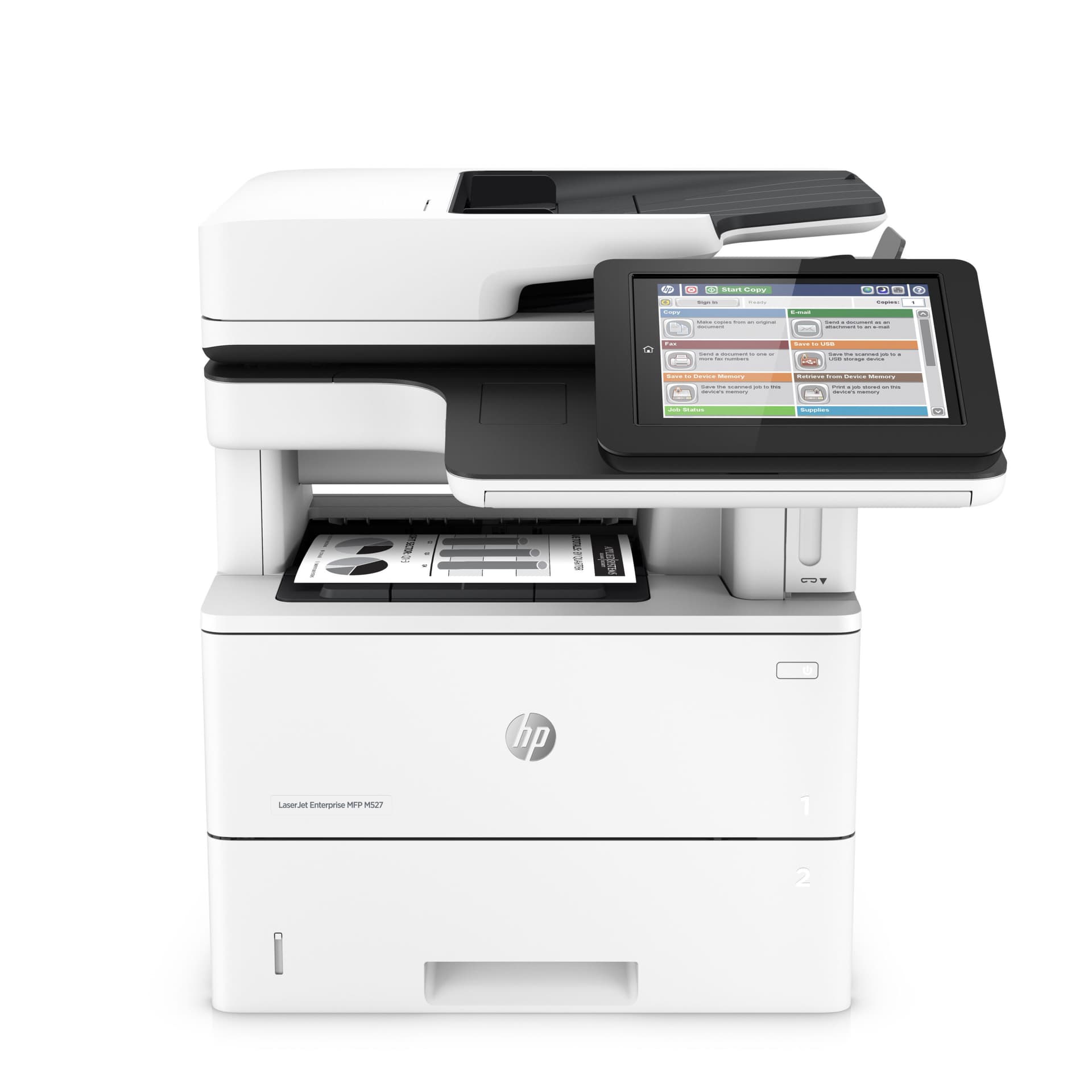 מדפסת לייזר משולבת ש/לHP LaserJet Enterprise MFP M527dn 