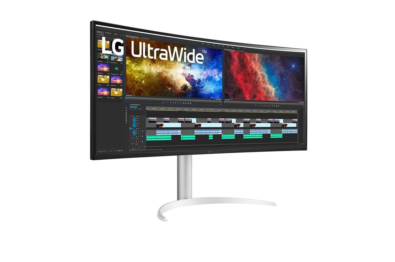 מסך מחשב קעור + LG 38WP85C-W UltraWide™ ''37.5 - QHD