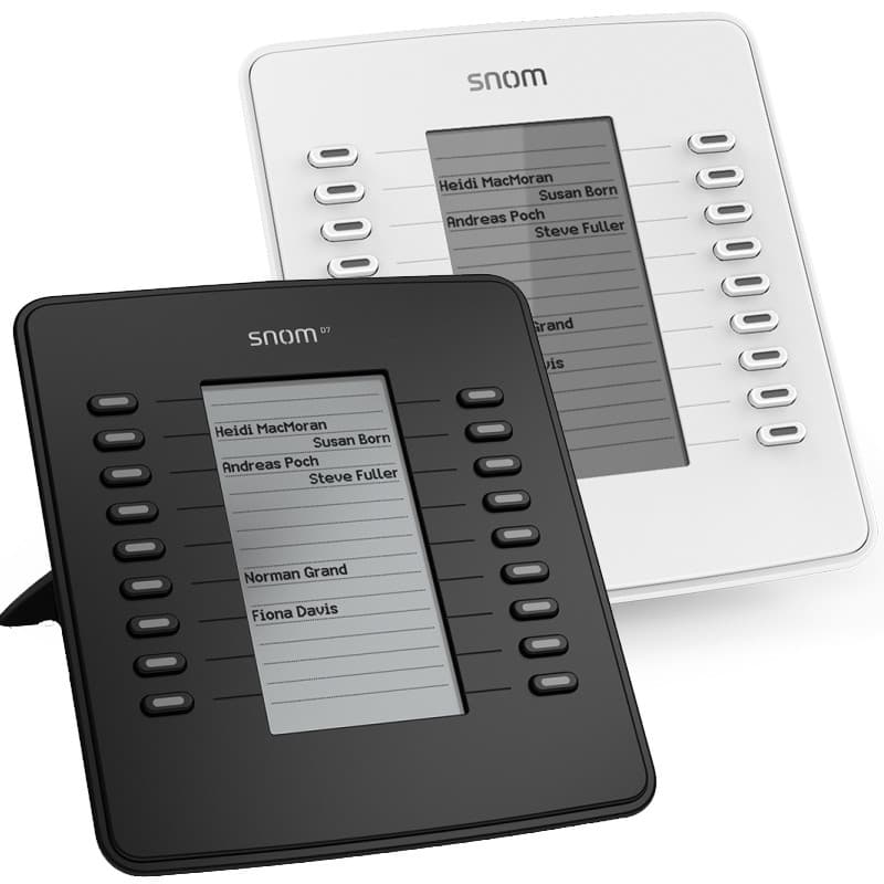 תוספת מסך + 18 מקשים D7 לטלפון משרדי snom