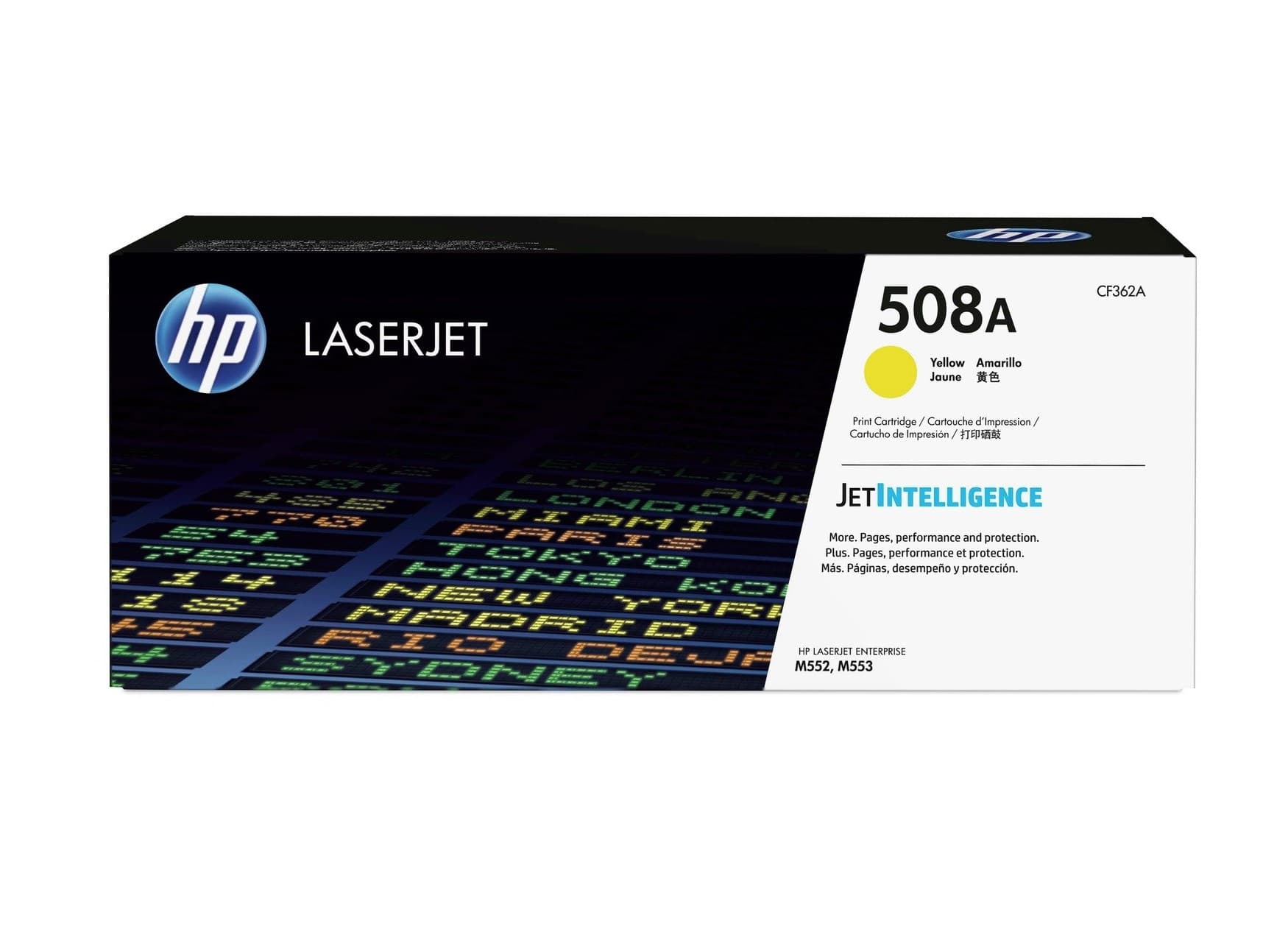 מחסנית טונר צהוב מקורית HP 508A