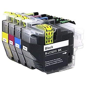 סט 4 ראשי דיו תואמים LC-3213 מיכל עד 400 דף