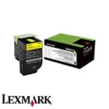 טונר צהוב מקורי Lexmark 80C8XY0 4K